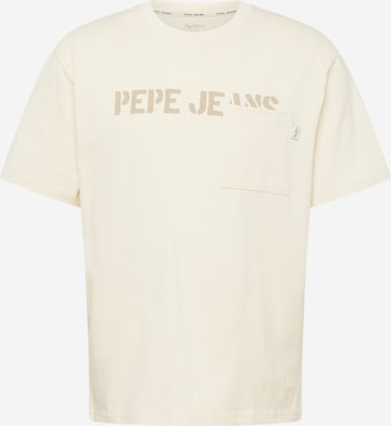 Pepe Jeans T-shirt 'COSBY' i beige: framsida