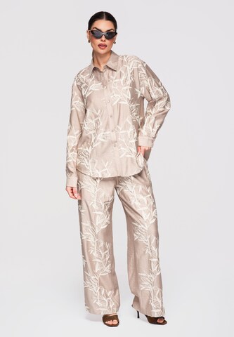 Ombre Blouse in Beige