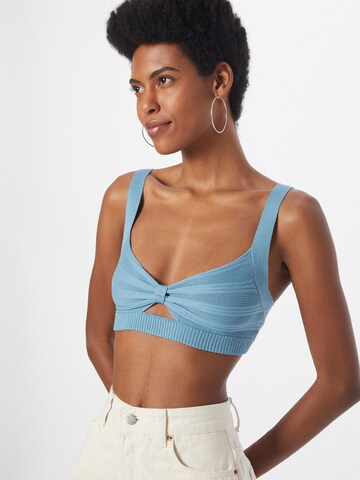 Cotton On Knitted Top in Blue: front