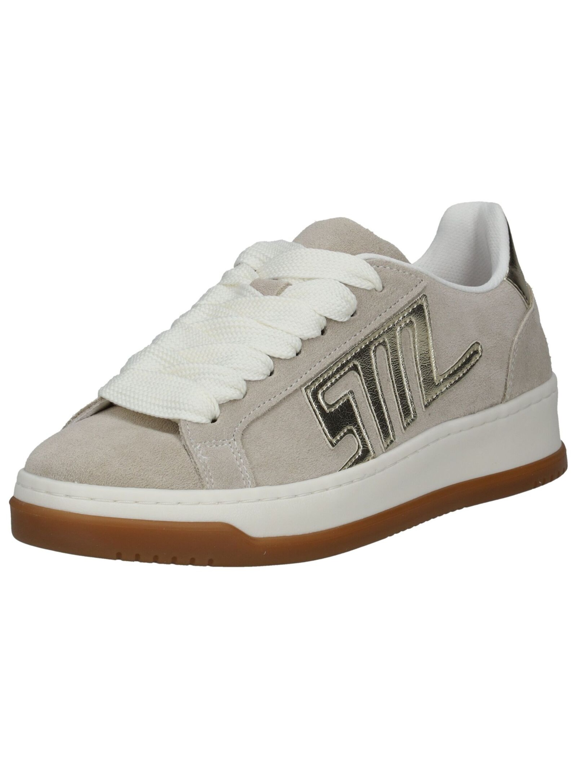 Baskets basses STEVE MADDEN en beige : devant