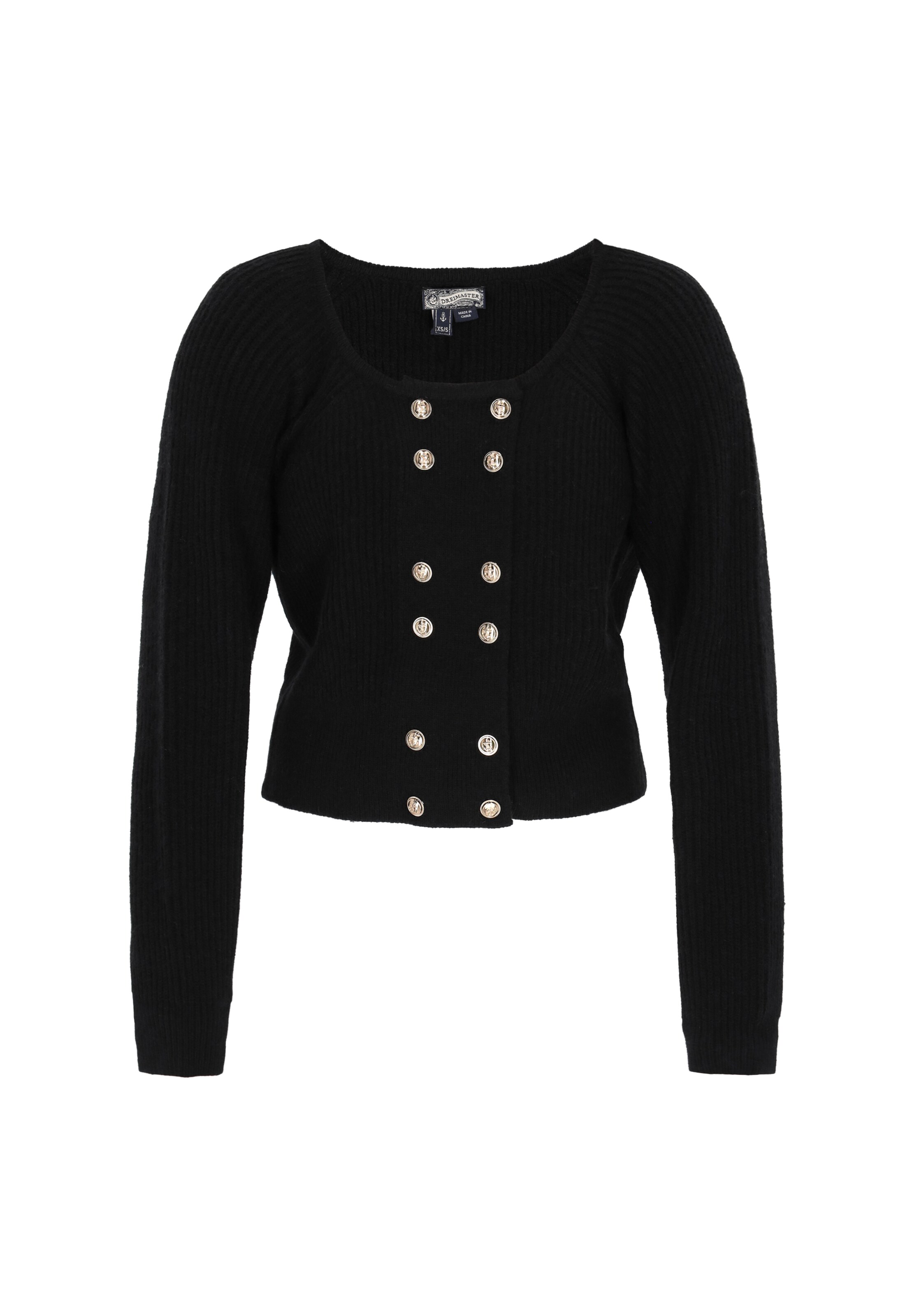 Giacchetta 'Vintage' di DreiMaster Vintage in nero: frontale