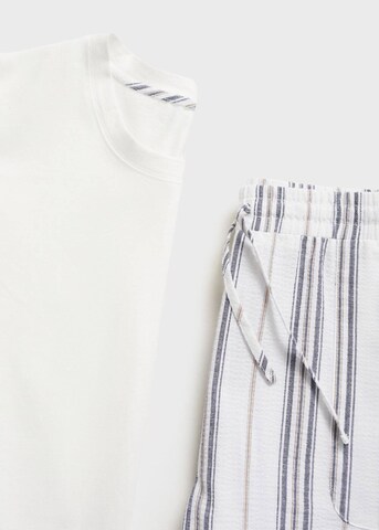 MANGO MAN Pyjama 'Aire' in Beige
