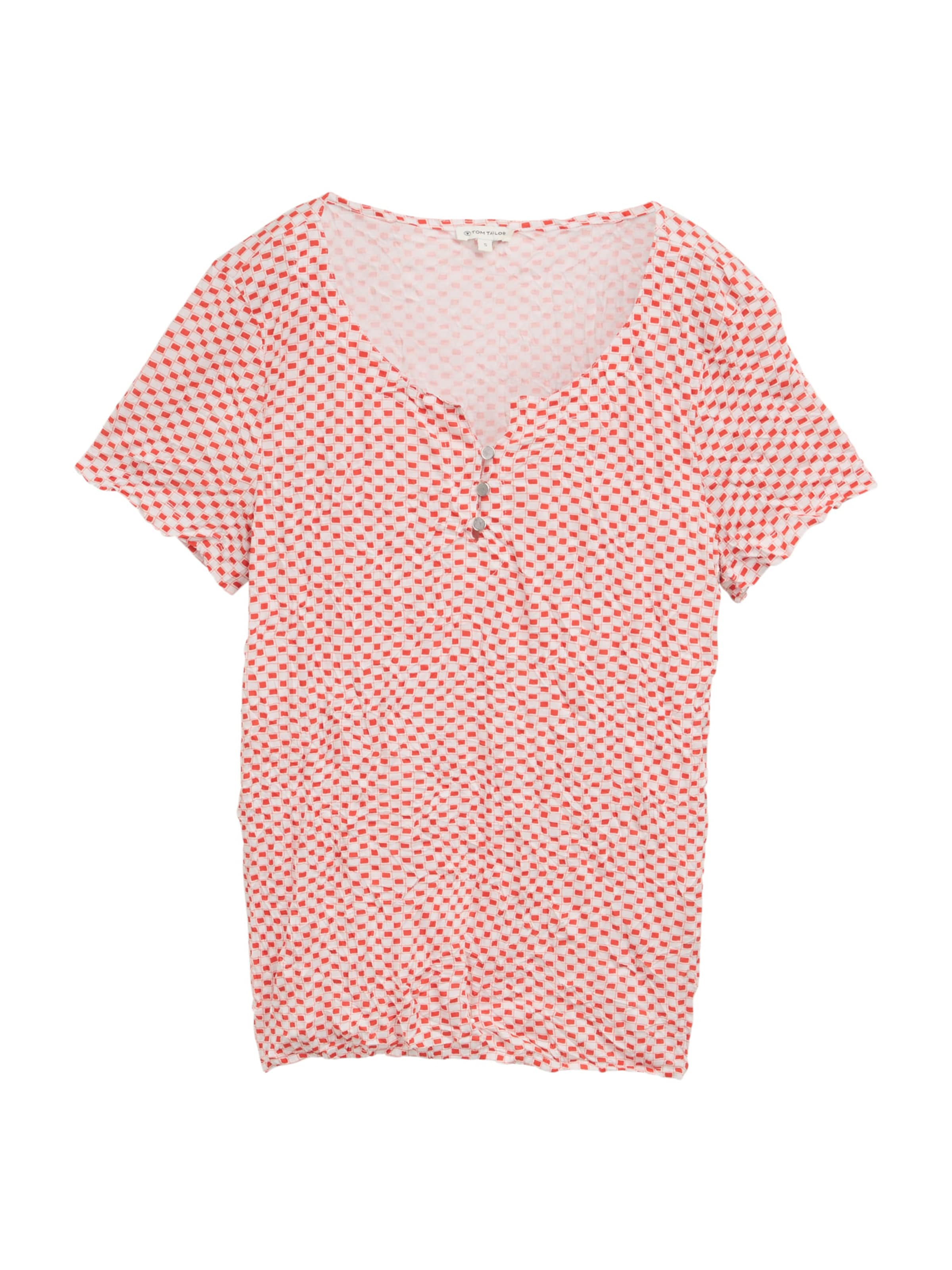 sarkans TOM TAILOR T-Krekls: no priekšpuses