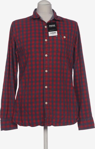 Tommy Jeans Button Up Shirt in M in Red: front