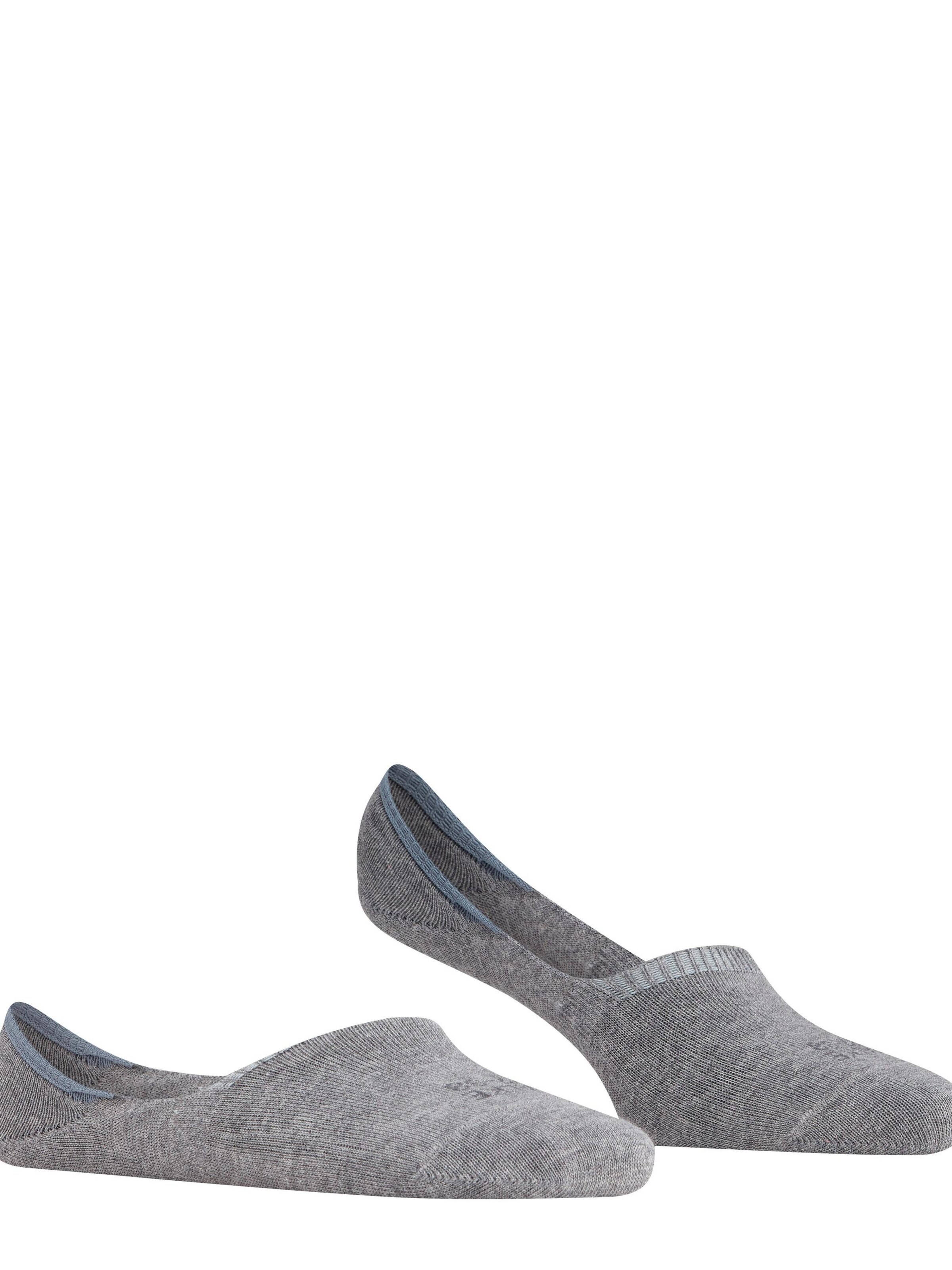 FALKE Ankle Socks 'Step High Cut' in Grey: front