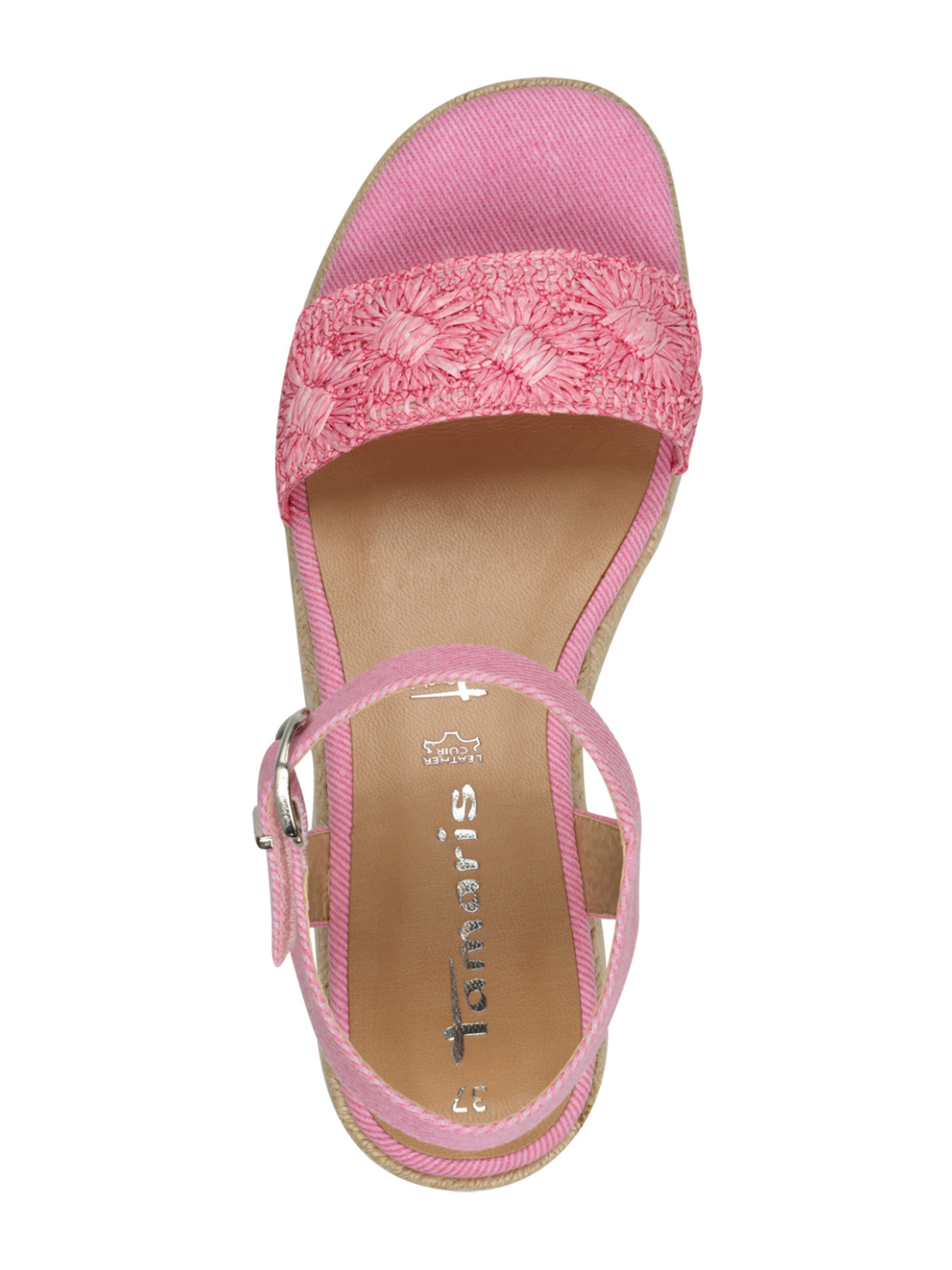 Tamaris Sandały z rzemykami w kolorze różowy