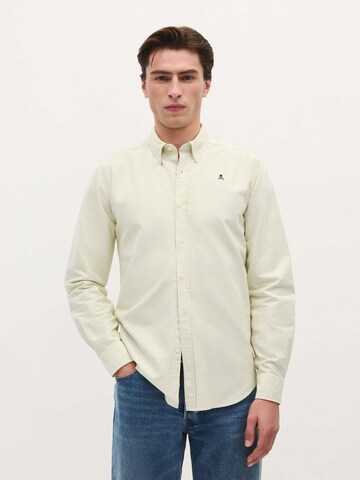 Scalpers Regular fit Button Up Shirt in Green: front