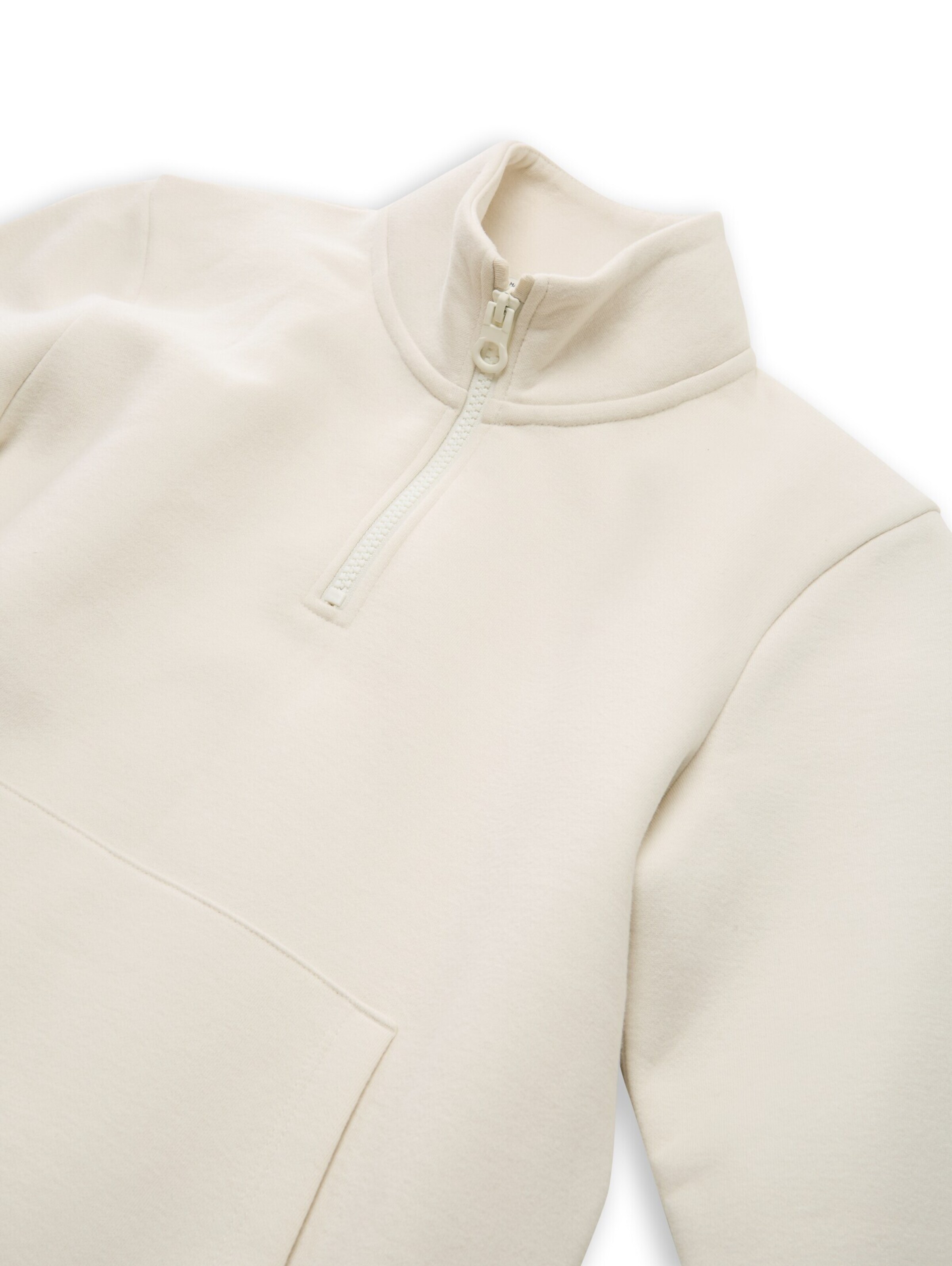 TOM TAILOR Sweatshirt in White