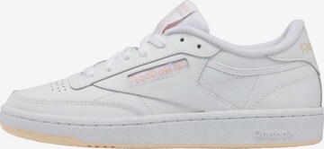 Reebok Platform trainers ' Club C 85' in White: front