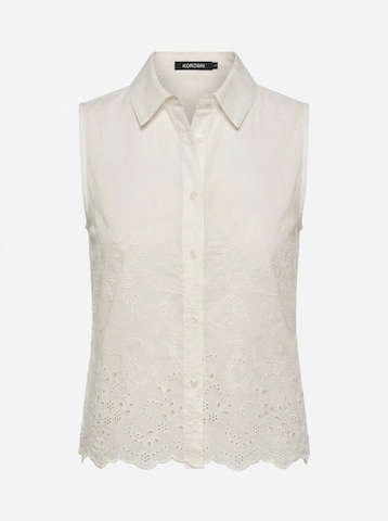KOROSHI Blouse in Wit