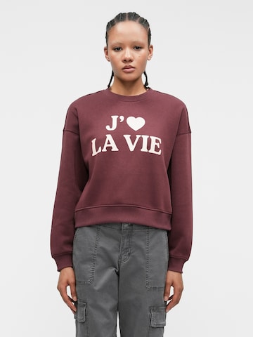 ONLYSweater majica 'ONLBEST' - smeđa boja: prednji dio