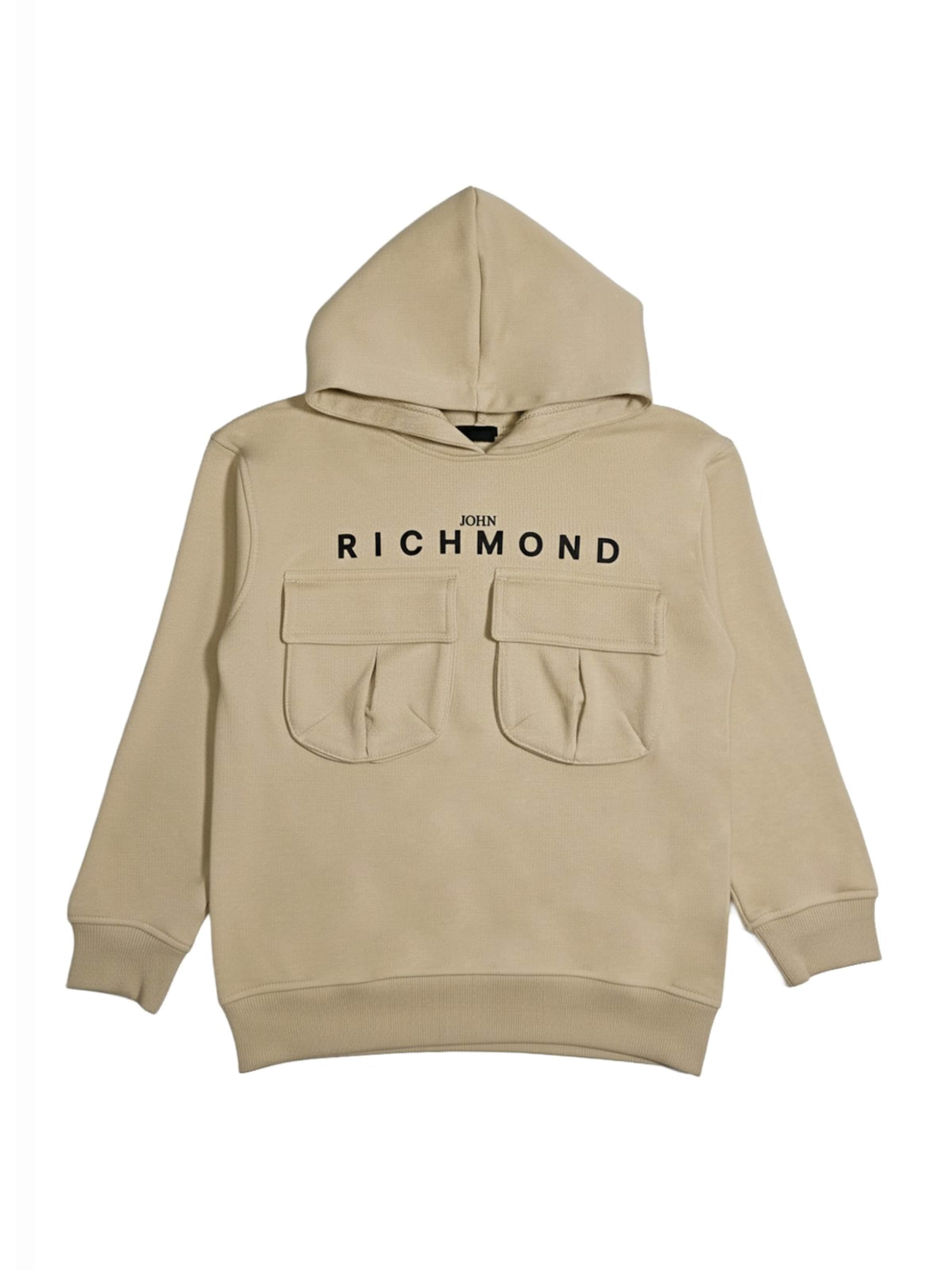 Sweat John Richmond en beige : devant