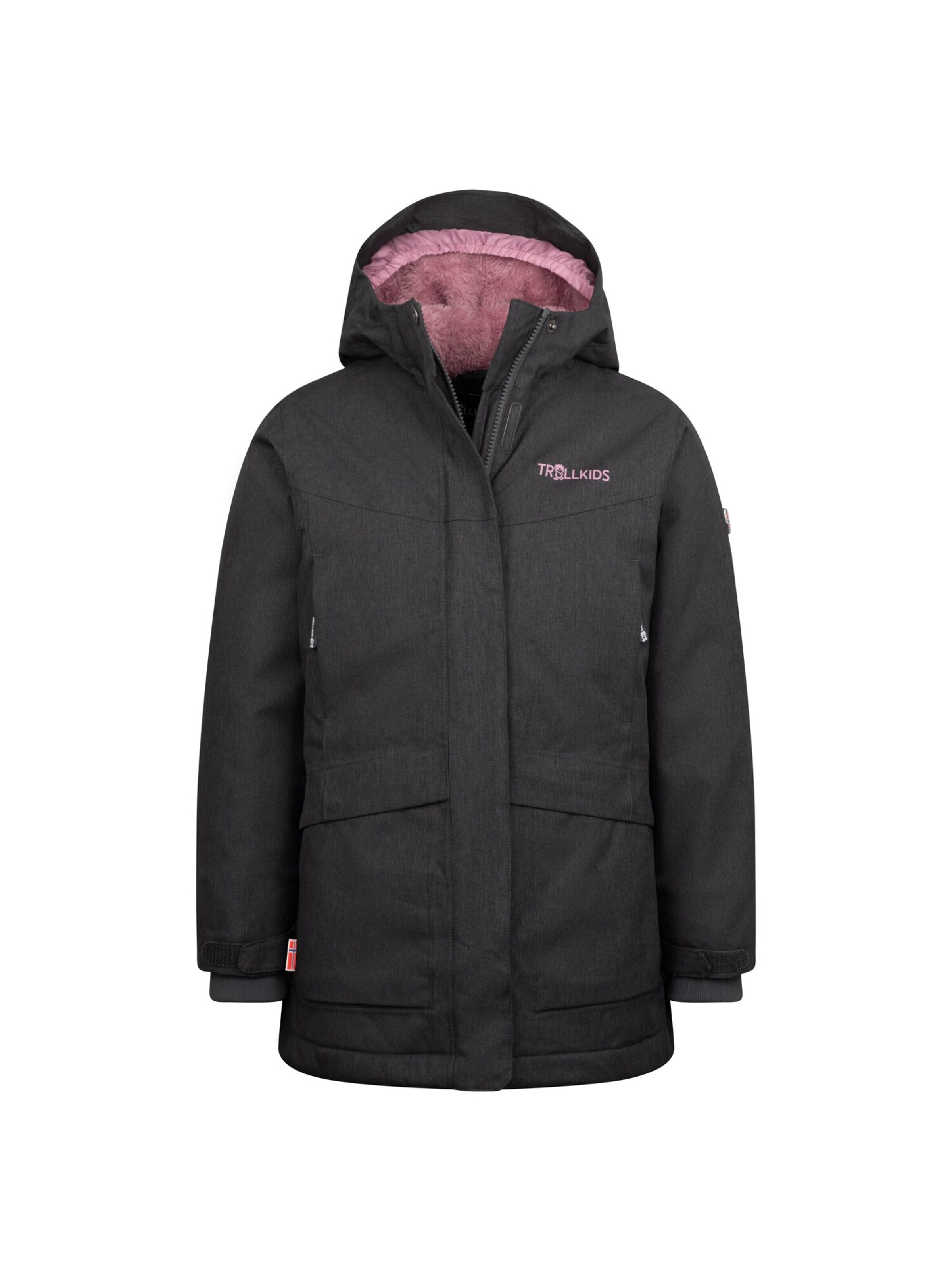 TROLLKIDS Winter Jacket in Grey: front