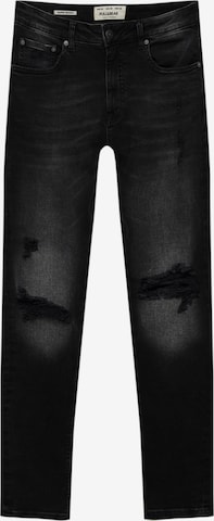 Pull&Bear Skinny Jeans in Black: front