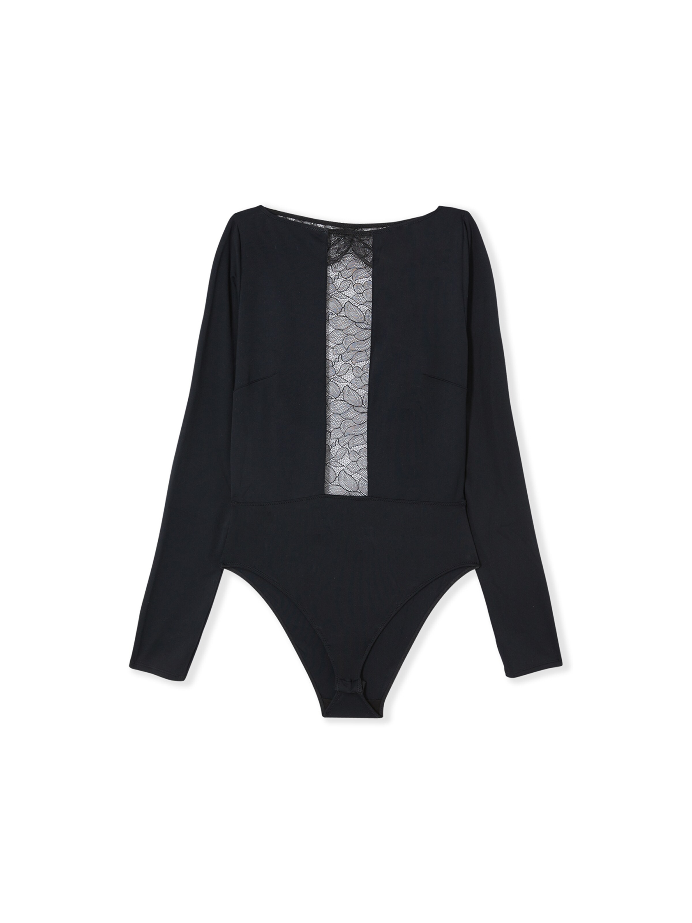 ETAM Shirt body 'Luxuriante' in Zwart: voorkant