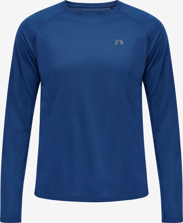 Newline - Camisa funcionais em azul: frente