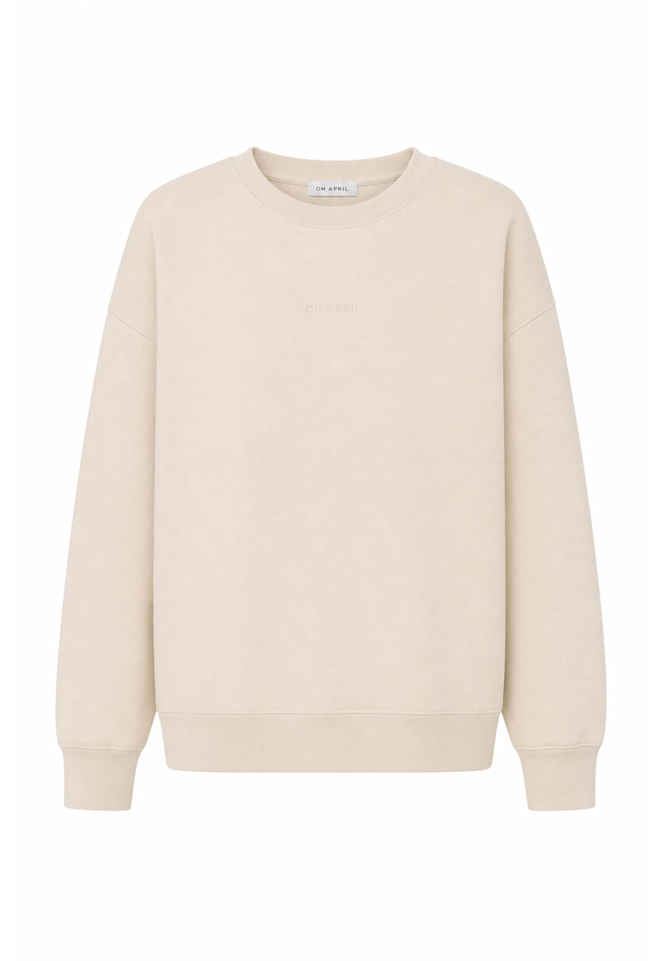 OH APRIL Sweatshirt 'Midsummer' in Beige: Vorderseite