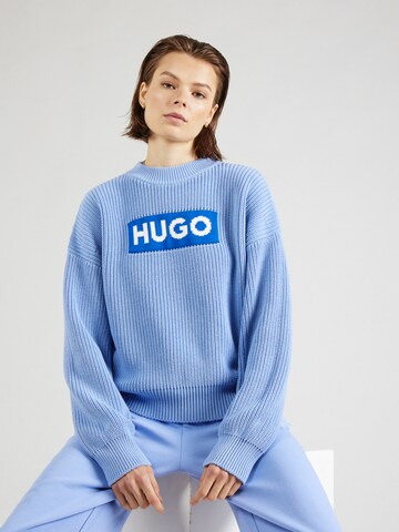 HUGO Trui 'Sloger' in Blauw