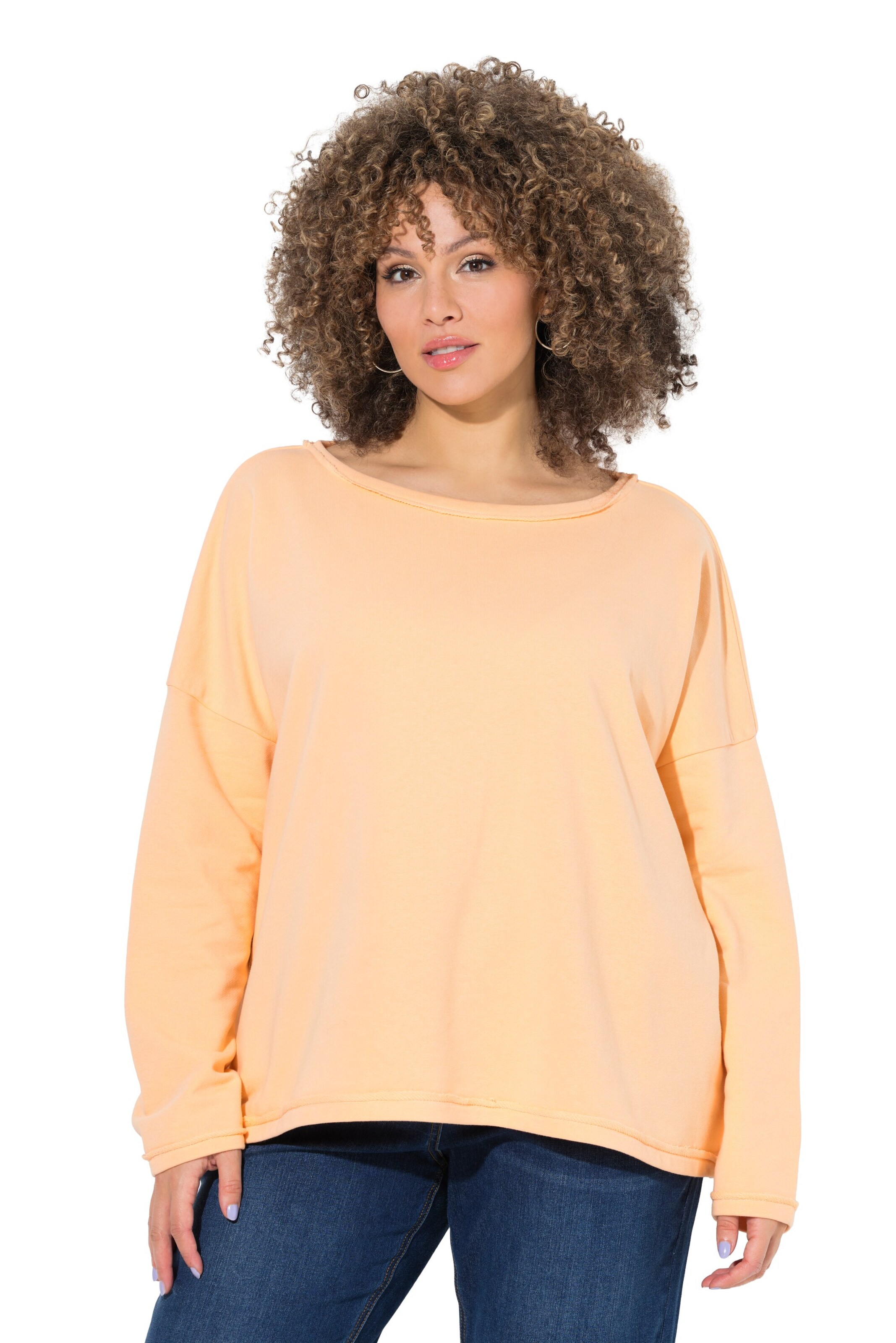 Ulla Popken Sweatshirt in Orange: Vorderseite