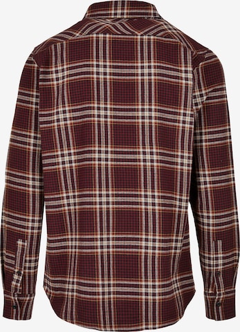 Urban Classics Regular fit Button Up Shirt in Brown