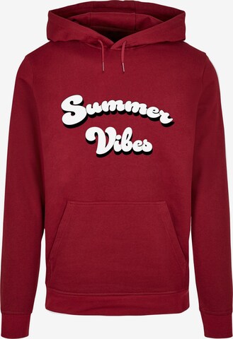 Merchcode Sweatshirt 'Summer Vibes' in Rot: predná strana