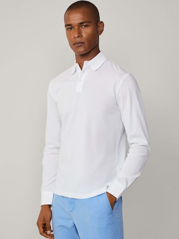 Hackett London Poloshirt in Weiß: Vorderseite