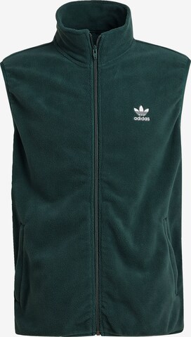 Vestă 'Adicolor 3-Stripes Fleece ' de la ADIDAS ORIGINALS pe verde: față