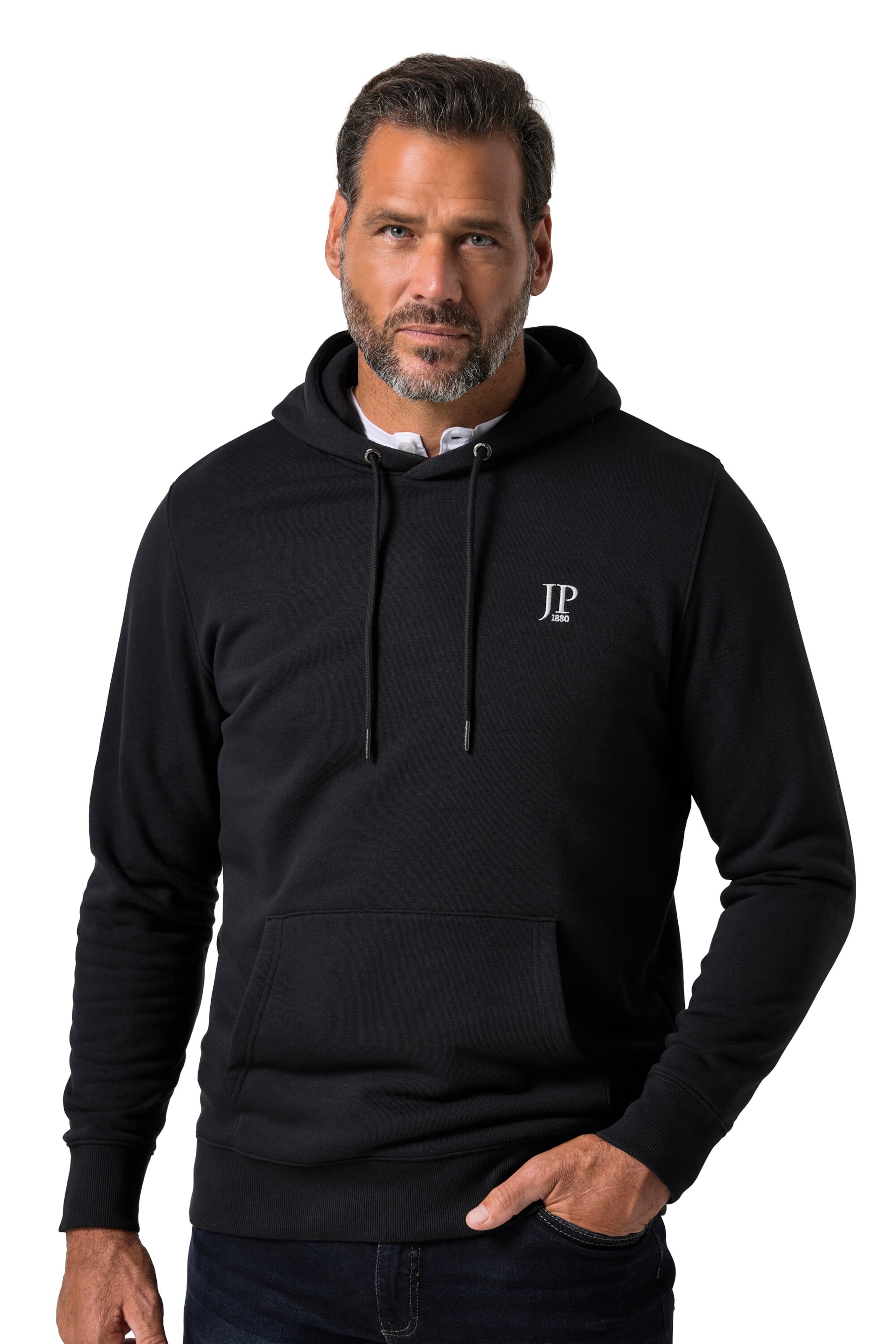JP1880 Sweatshirt in Zwart: voorkant