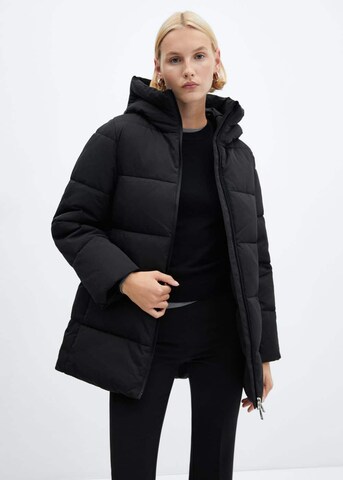 MANGO Winter Jacket 'Tokyo' in Black: front