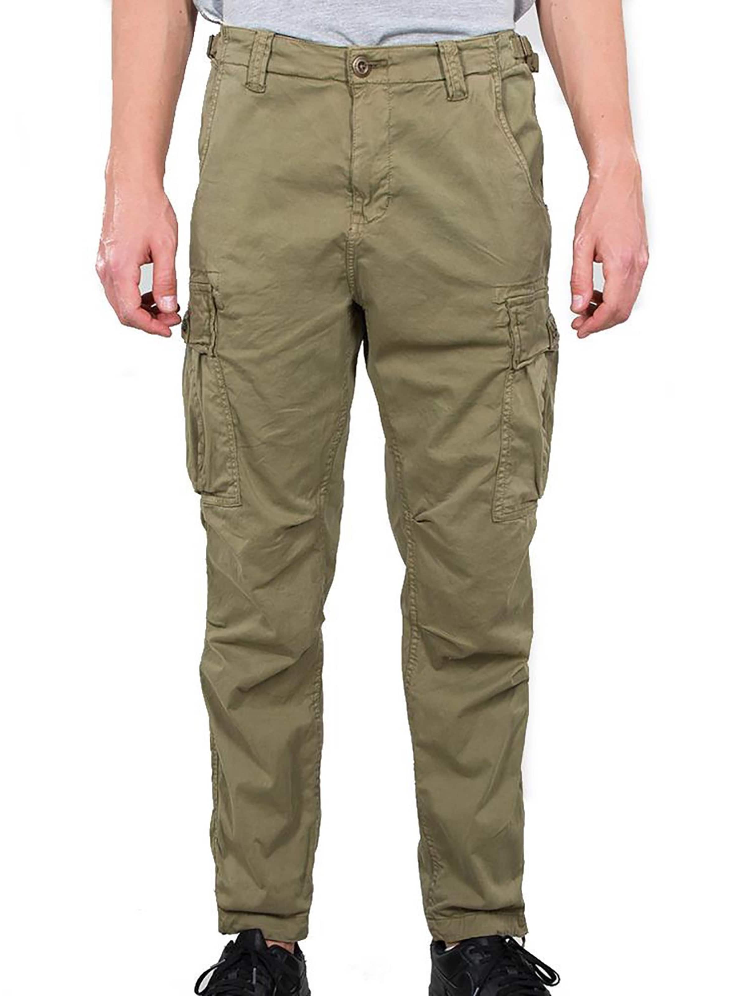 Regular Pantalon cargo 'Squad' ALPHA INDUSTRIES en vert : devant