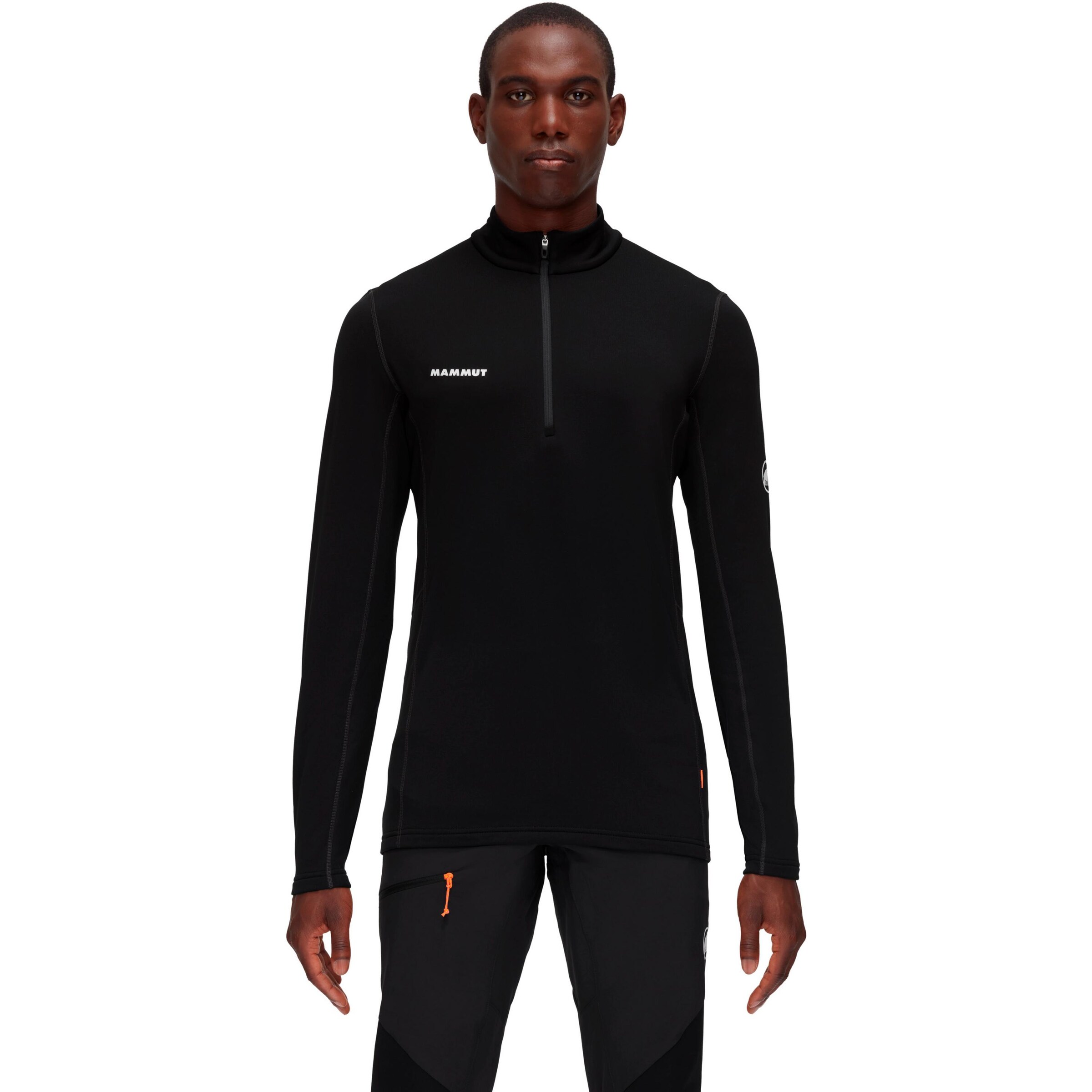 MAMMUT Sportpullover 'Aenergy' in Schwarz: Vorderseite