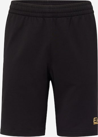 Loosefit Pantaloni 'Core Identity' di EA7 Emporio Armani in nero: frontale