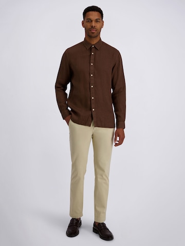 Coupe regular Chemise PIERRE CARDIN en marron