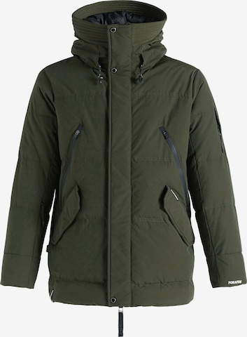 khujo Winter Jacket 'Gord' in Green: front