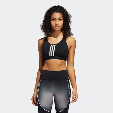 Regular Sutien sport de la ADIDAS SPORTSWEAR pe negru: față