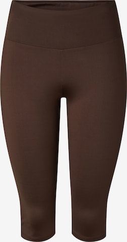 Pantaloni 'SOFIA' di PIECES in marrone: frontale