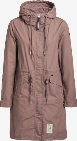 khujo Between-Seasons Parka 'NANDA3' in Purple: front