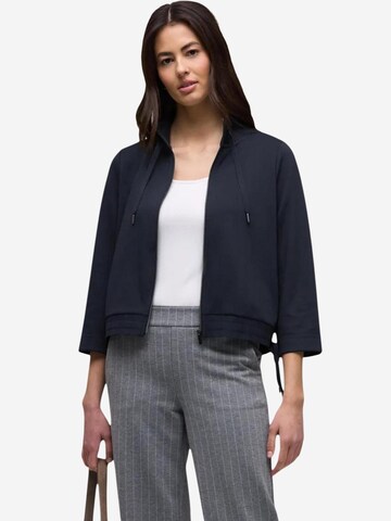 Giacca di felpa 'LTD QR zipper jacket w 324627' di STREET ONE in blu: frontale