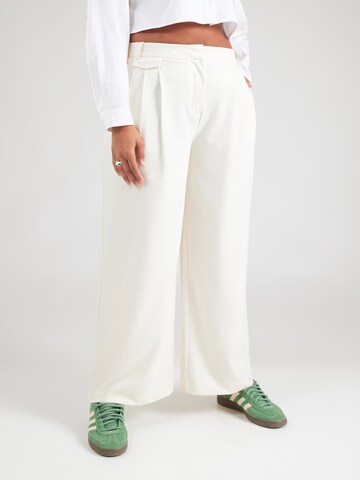 VERO MODA Широкий Брюки со складками 'VMDREA' в Бежевый: спереди