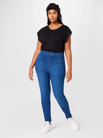 Dorothy Perkins Curve Skinny Fit Джегингс 'Eden' в синьо