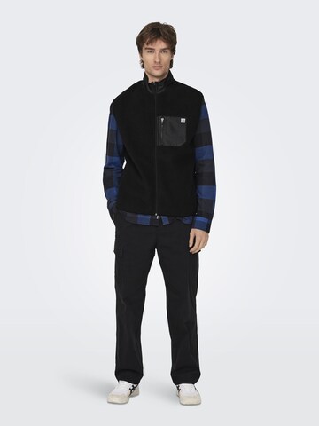 Only & Sons Bodywarmer 'JUST' in Zwart