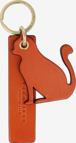 The Bridge Key Ring 'Duccio' in Orange: front