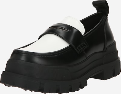 BUFFALO Chaussure basse 'ASPHA LOAFER' en noir / blanc, Vue avec produit