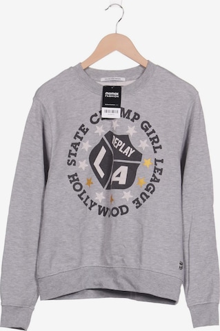 REPLAY Sweatshirt & Zip-Up Hoodie in S in Grey: front