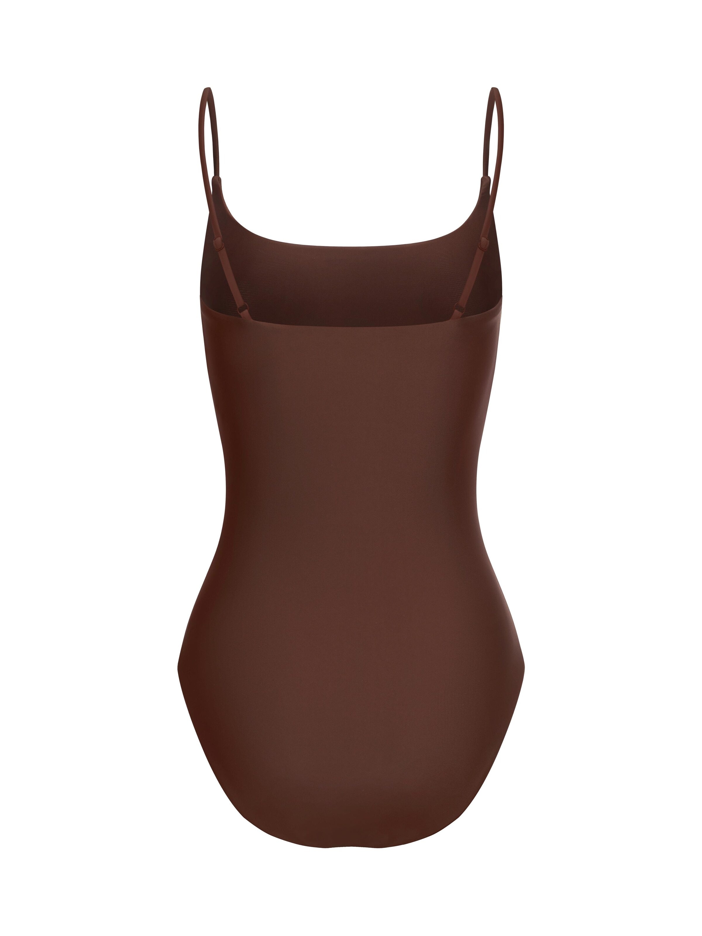 cfab (formerly creamy fabrics) Baddräkt 'Square Neck Soft Sculpt Swimsuit' i brun