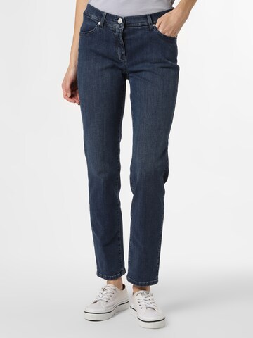 TONI Slimfit Jeans in Blauw: voorkant