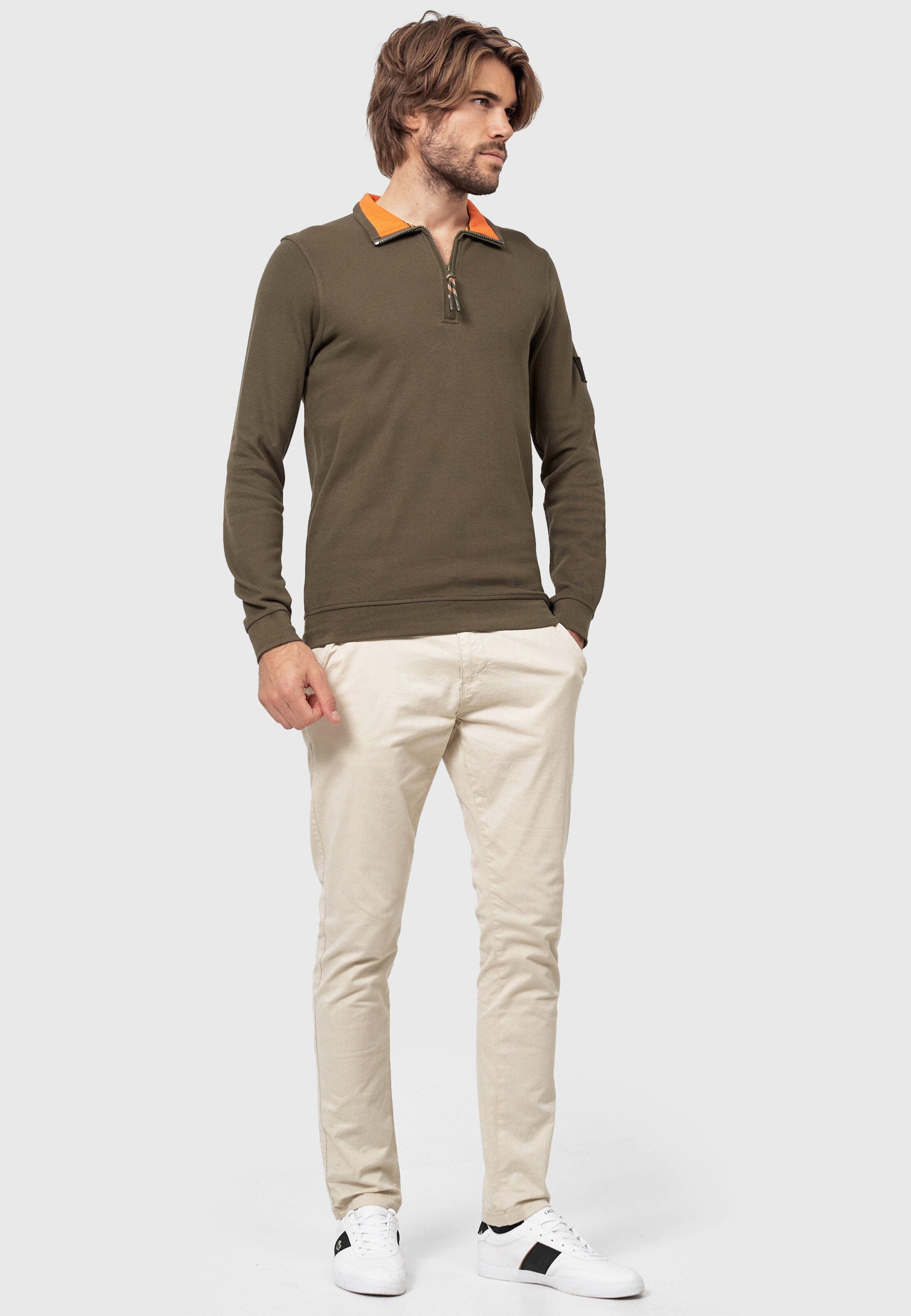 Männer Pullover & Strick INDICODE JEANS Pullover 'Dickson' in Grün - HP14009 Männer Pullover & Strick INDICODE JEANS Pullover 'Dickson' in Grün - HP14009