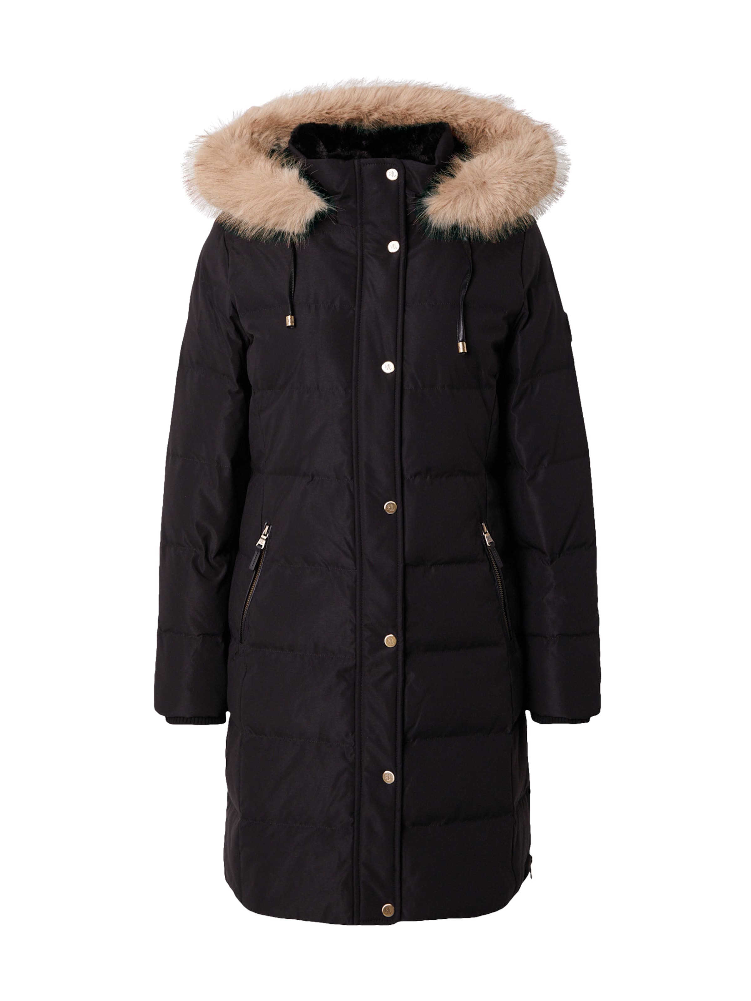 Lauren Ralph Lauren Talvemantel, värv must: eest vaates