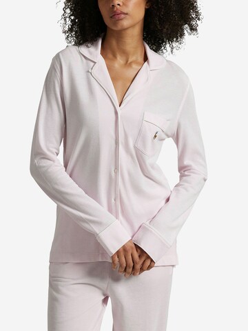 Polo Ralph Lauren Pyjama ' Knit Oxford ' in Pink: Vorderseite