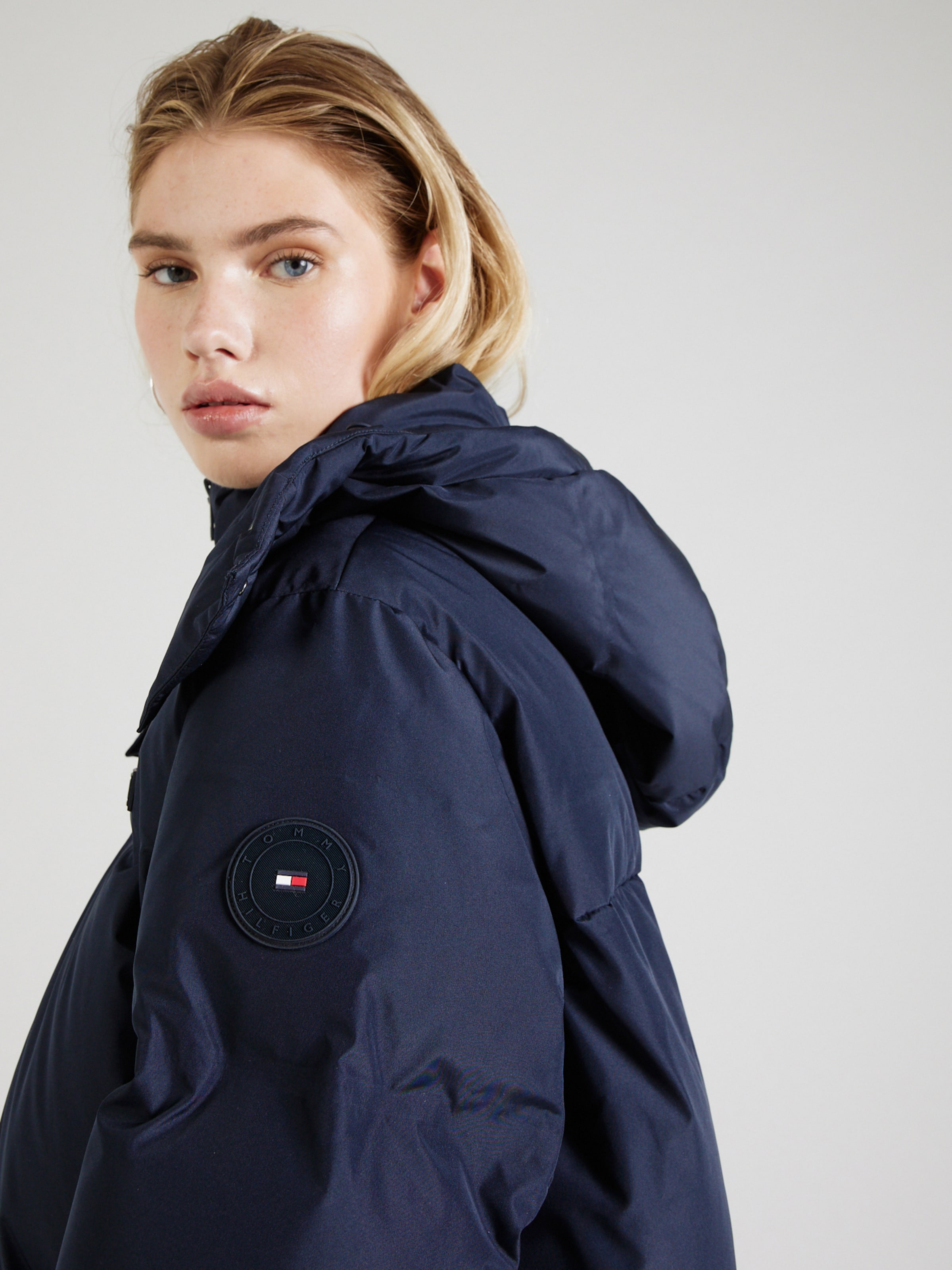 TOMMY HILFIGER Winter coat New York in Navy ABOUT YOU